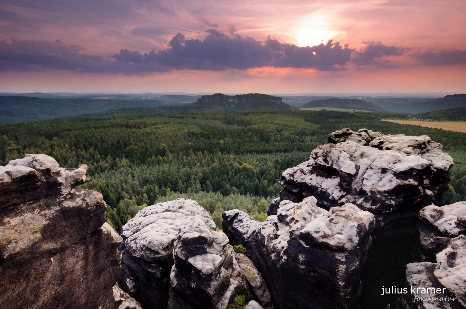 Sonnenuntergang am Gohrisch