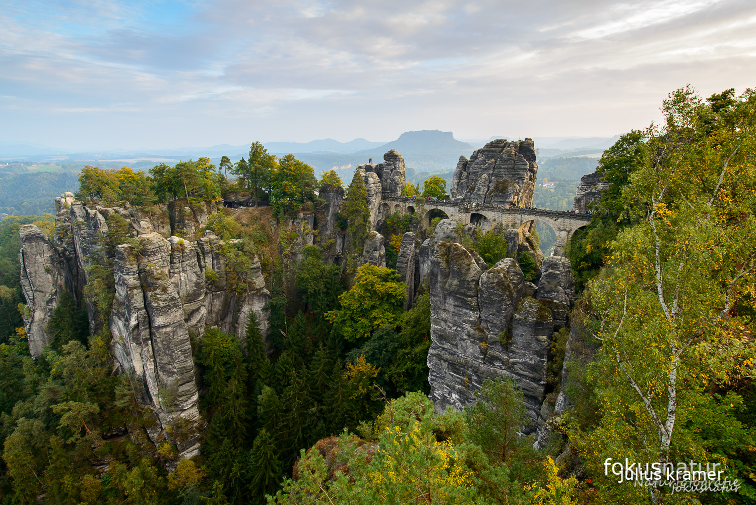 Herbst im Elbsandsteingebirge