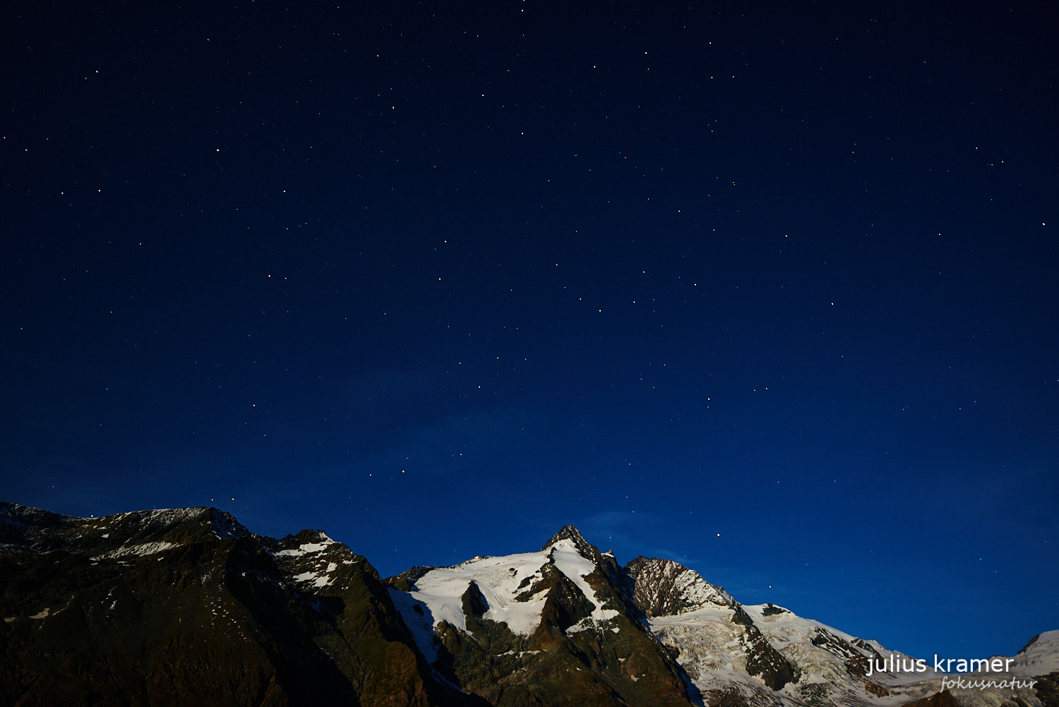 Großglockner bei Nacht